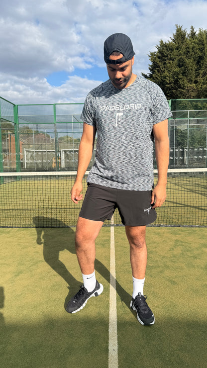 Performance Tee — Black Melange (Pre-order · ships by 30 Nov)