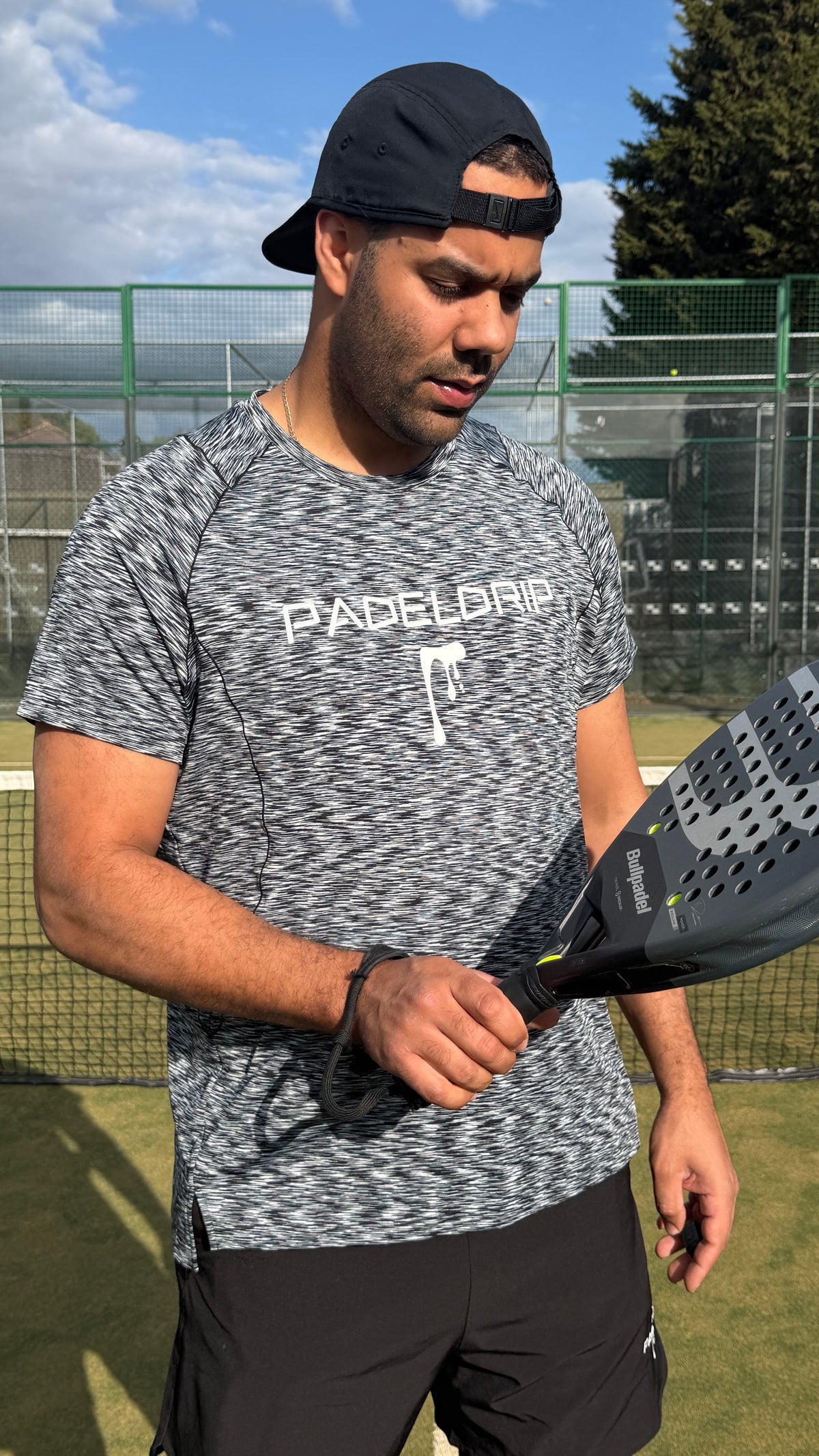 Performance Tee — Black Melange (Pre-order · ships by 30 Nov)