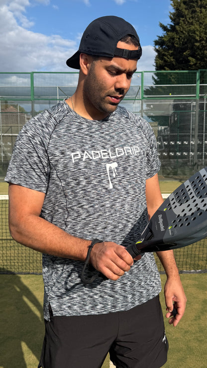 Performance Tee — Black Melange (Pre-order · ships by 30 Nov)